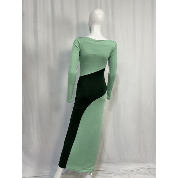 Significant Other 'Caitlin' Green Polyester Maxi Dress Size 4 - NWT - Picture 5 of 6